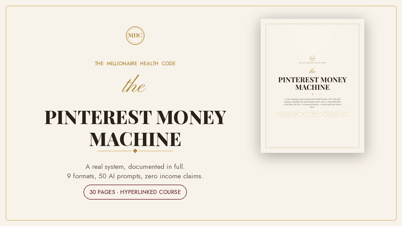 The Pinterest Money Machine cover